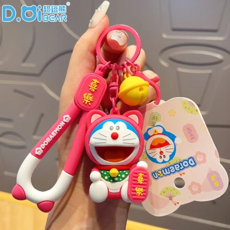 Authentic Doraemon Maneki Neko series keychains, colorful Doraemon Neko pendants, cute doll bags and pendants Authentic Doraemon Maneki Neko series keychains, colorful Doraemon Neko pendants, cute doll bags and pendants